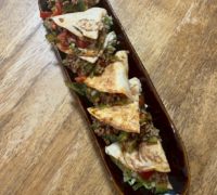 ゴーヤとポークのケサティーヤ